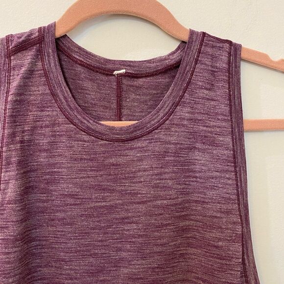 Lululemon Athletic Purple Muscle Top Women  Size 4 - Picture 4 of 8